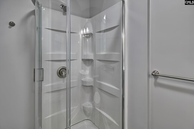 bathroom featuring walk in shower