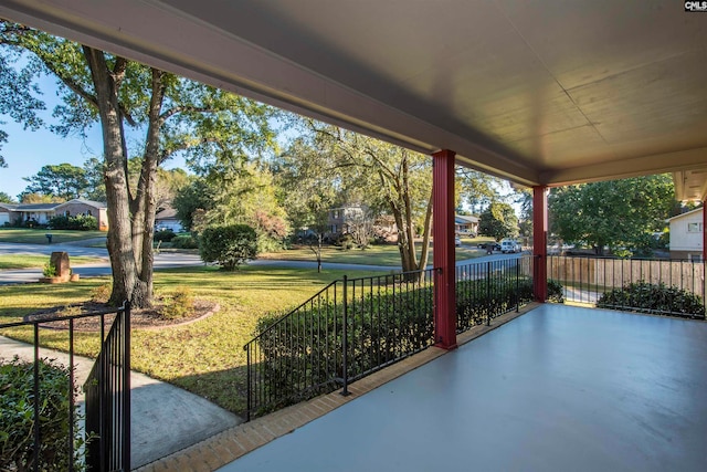 view of patio / terrace featuring a porch