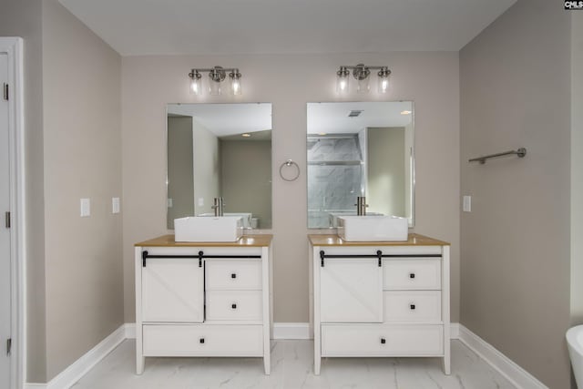 bathroom featuring vanity