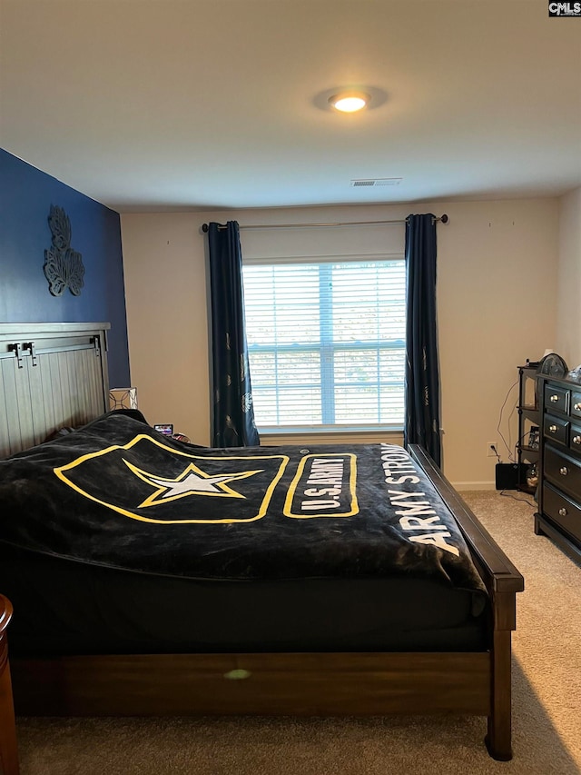 bedroom with carpet floors