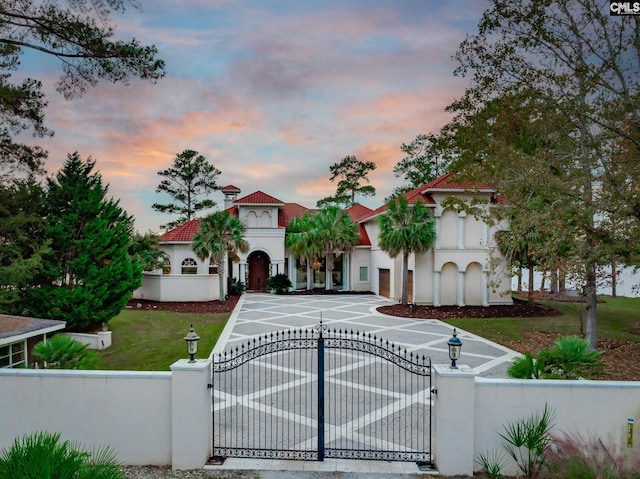 view of mediterranean / spanish house