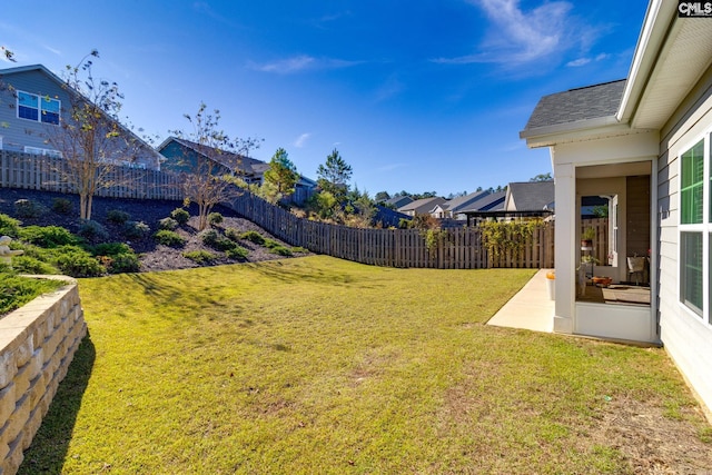 view of yard featuring a patio