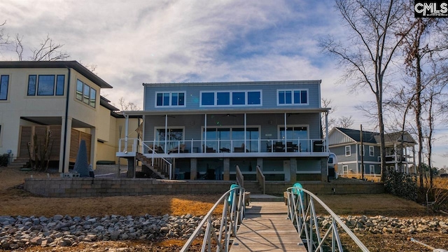 view of rear view of property