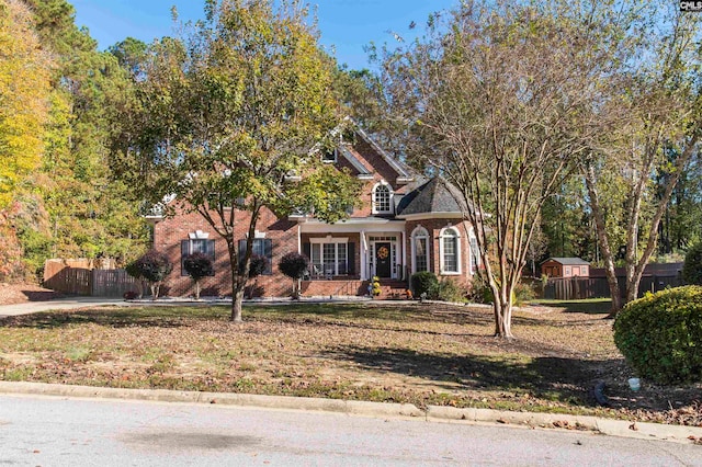 view of front of property with a porch