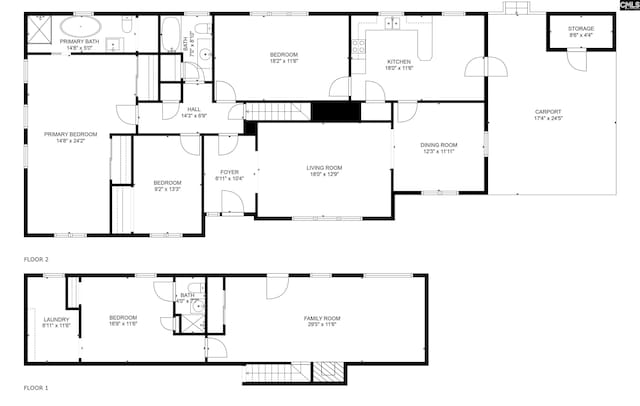 4650 Crystal Dr, Columbia, SC 29206 - floor plan / room layout