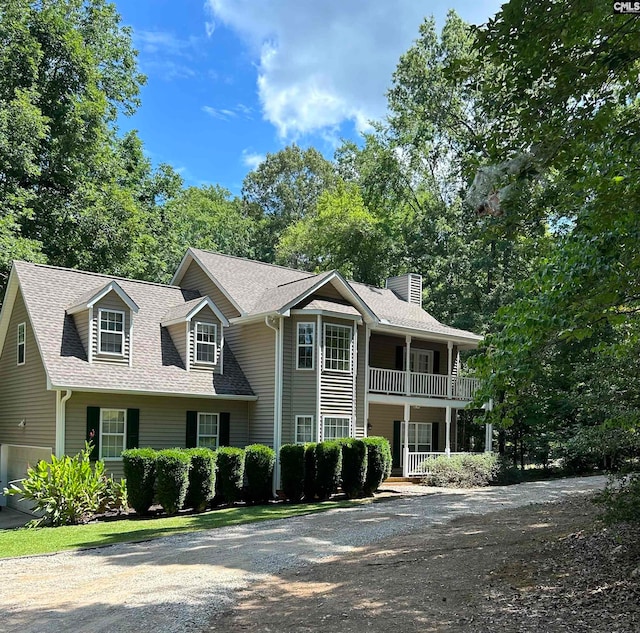 view of front of house with a porch