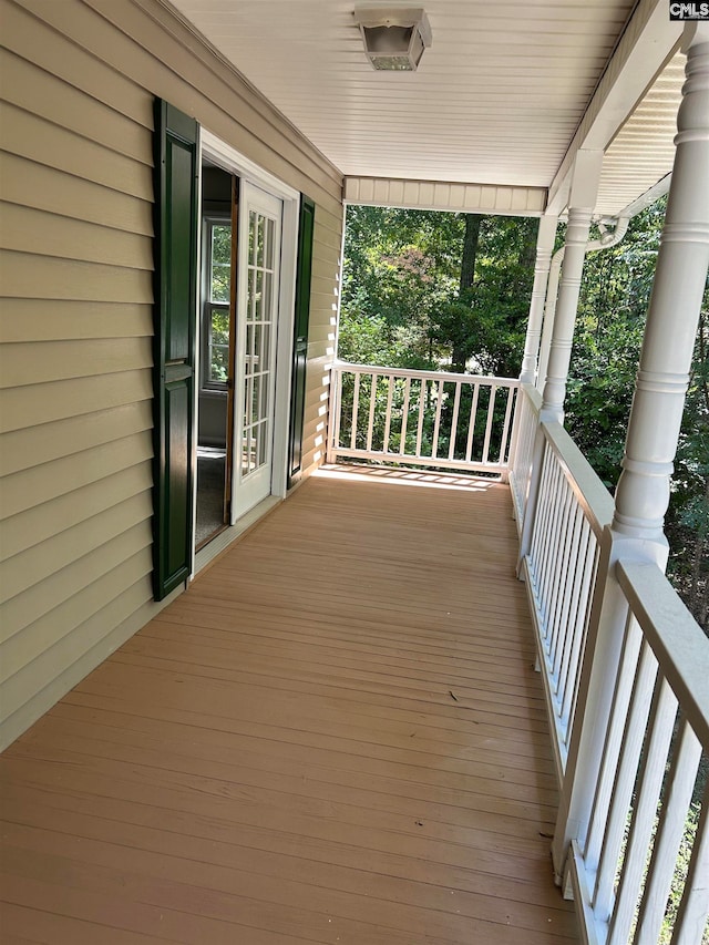 view of deck