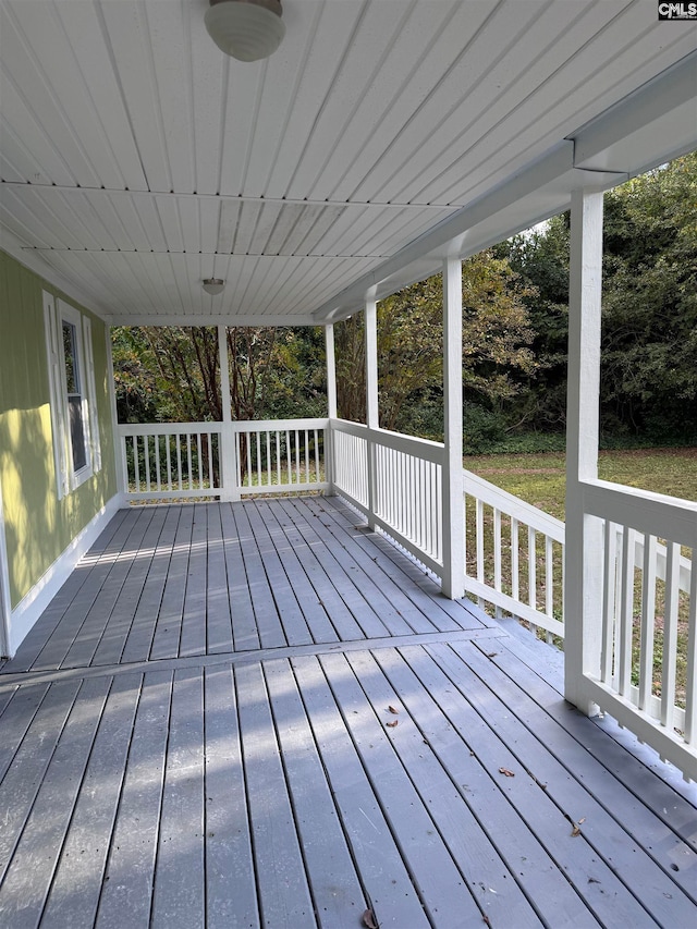 view of wooden terrace