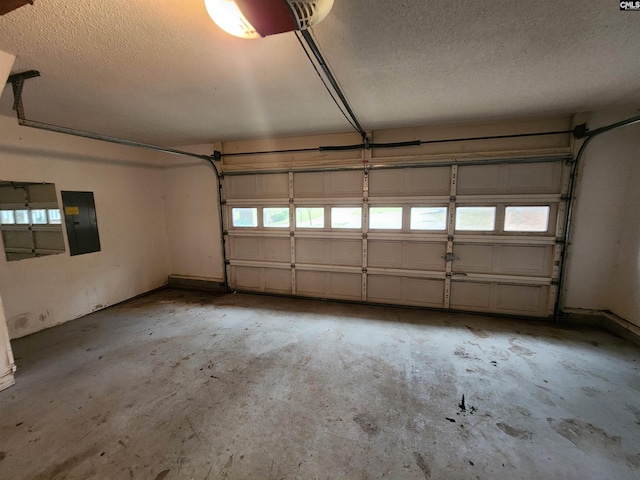 garage with electric panel