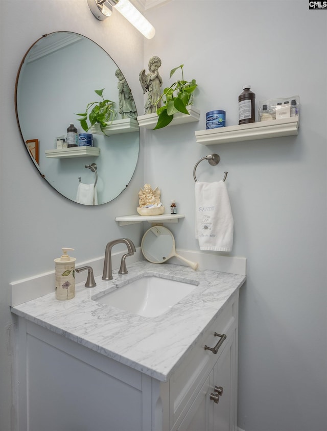 bathroom featuring vanity