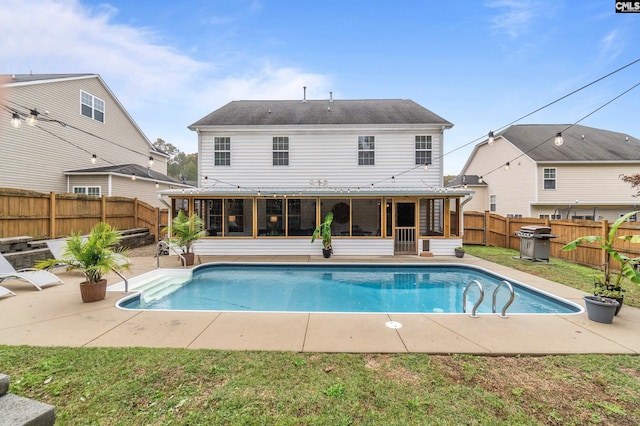 view of pool with a patio