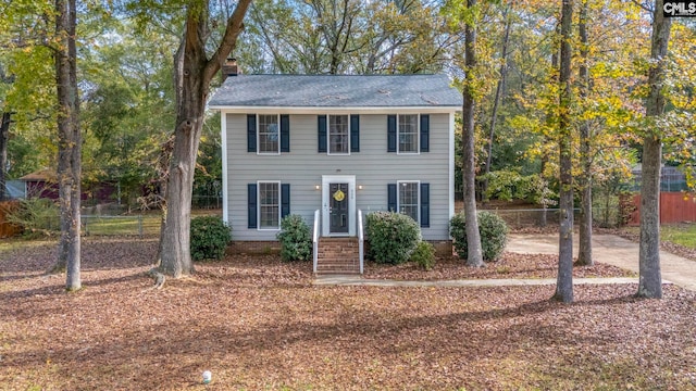 view of colonial inspired home