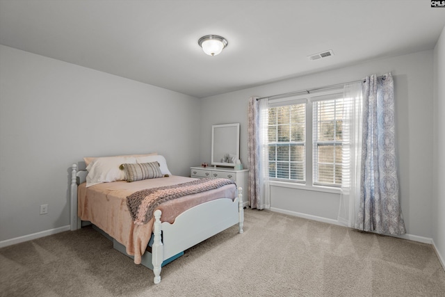 bedroom with carpet