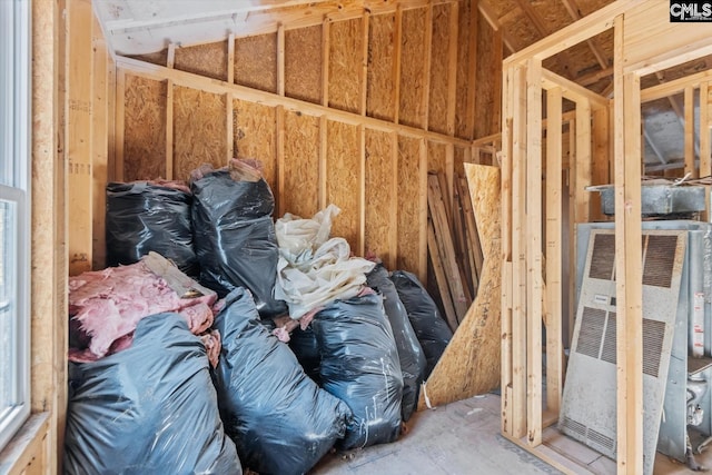 view of storage area