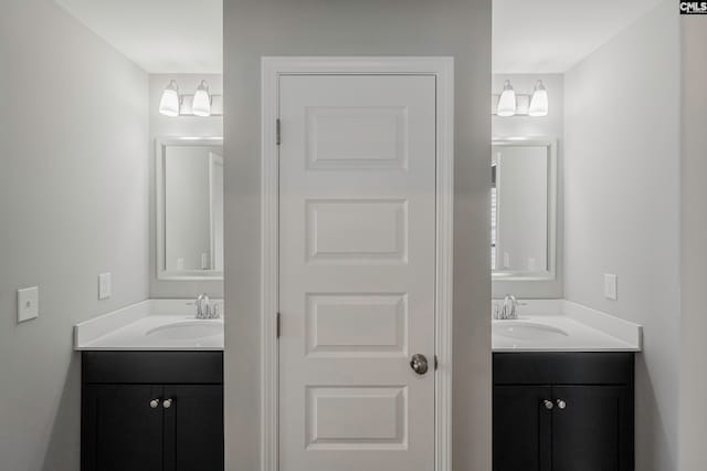 bathroom with vanity