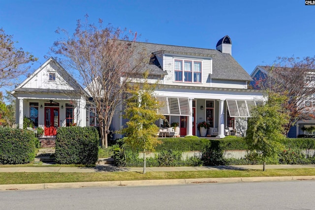 view of front of home featuring a porch