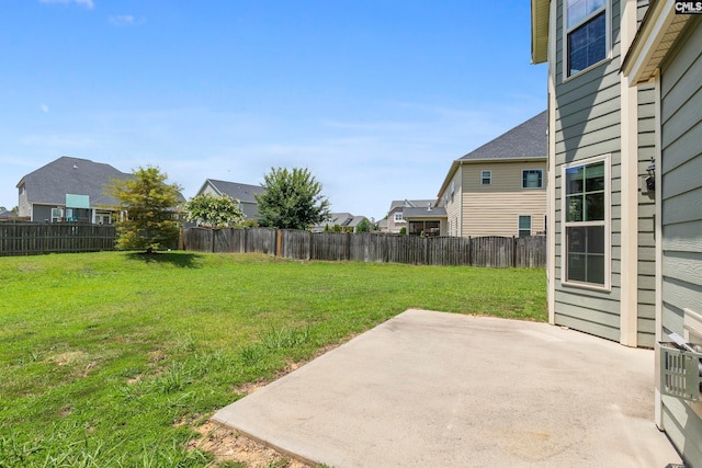 view of yard featuring a patio area