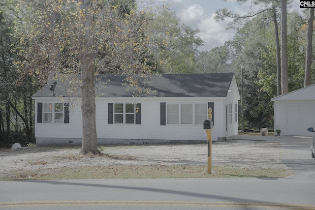 view of front of property