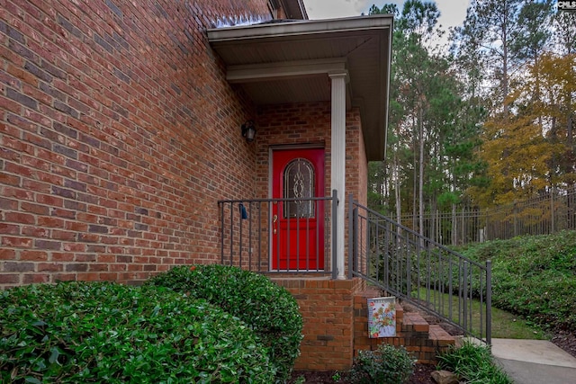 view of entrance to property