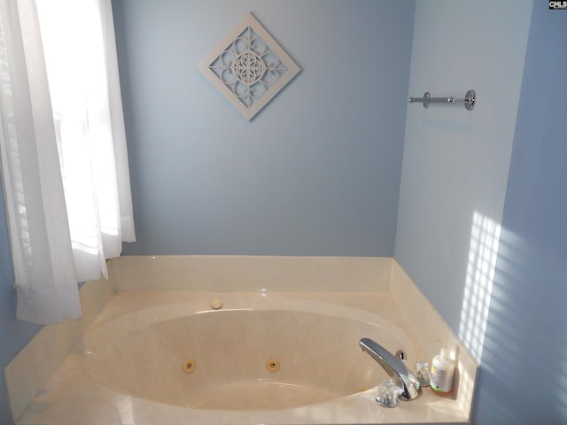 bathroom featuring a bath