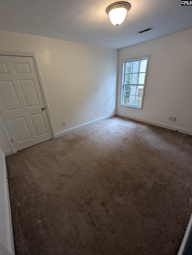 view of carpeted empty room