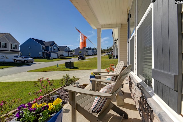 view of patio with covered porch