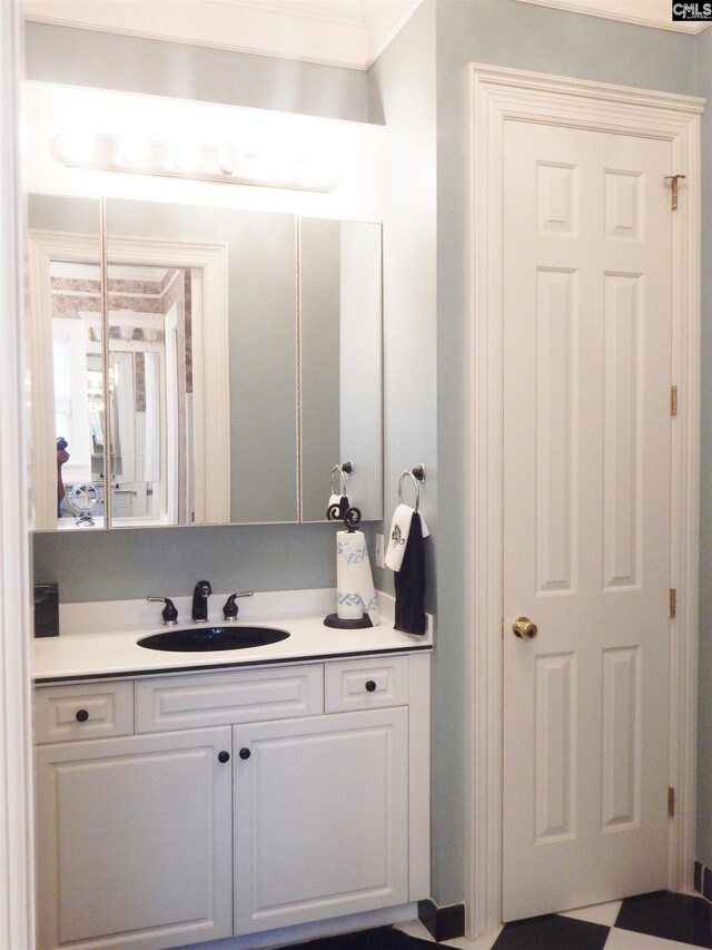 bathroom featuring vanity