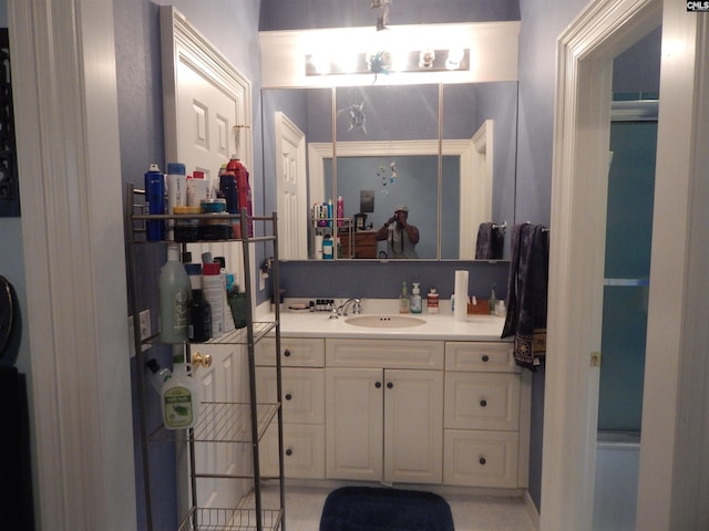 bathroom featuring vanity