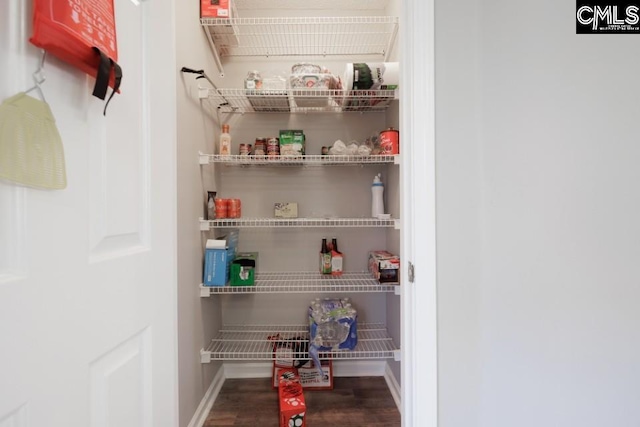 view of pantry