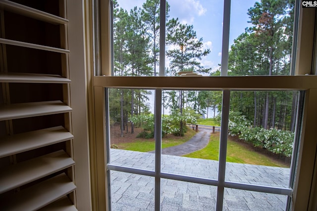 view of doorway to outside