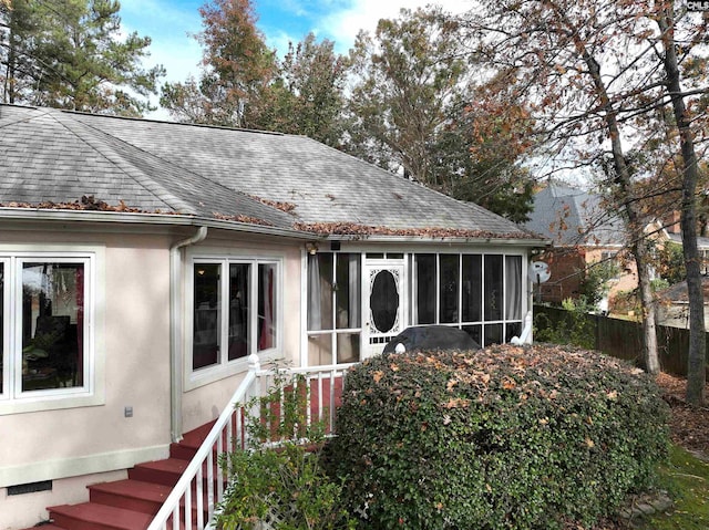 view of rear view of property
