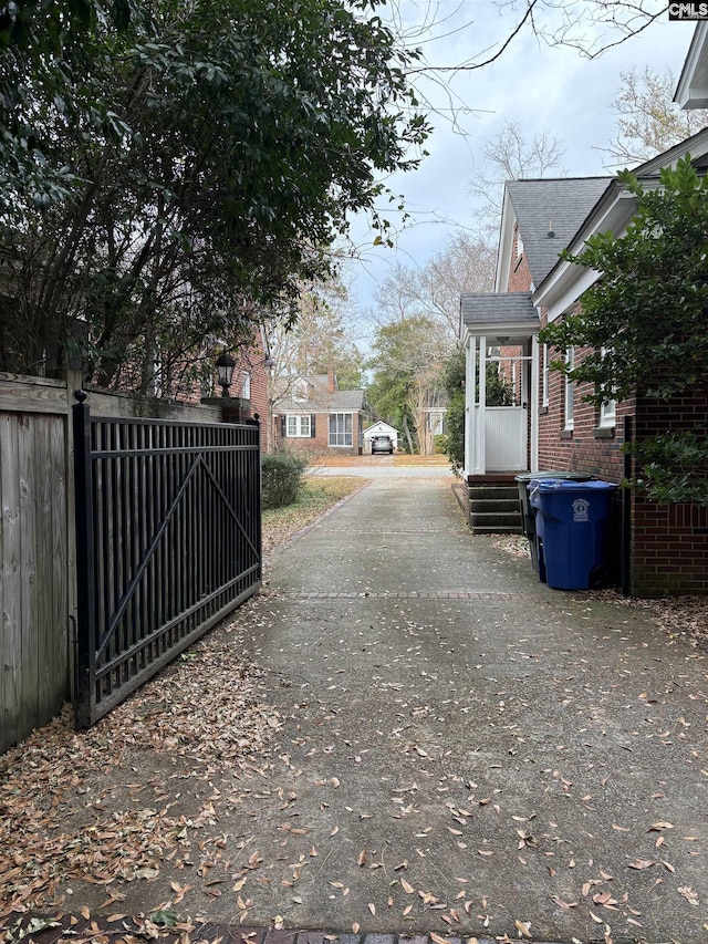 view of road