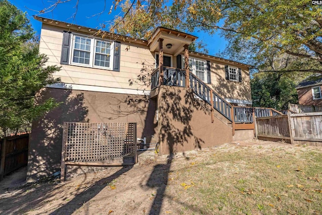 view of rear view of property