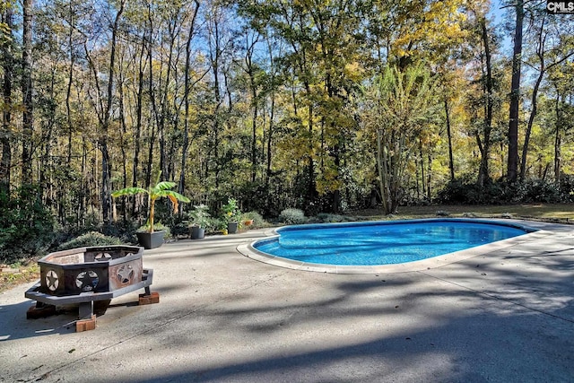 view of pool with a patio