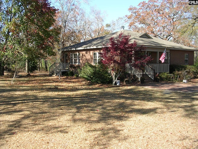 view of ranch-style home