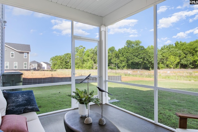 view of sunroom / solarium