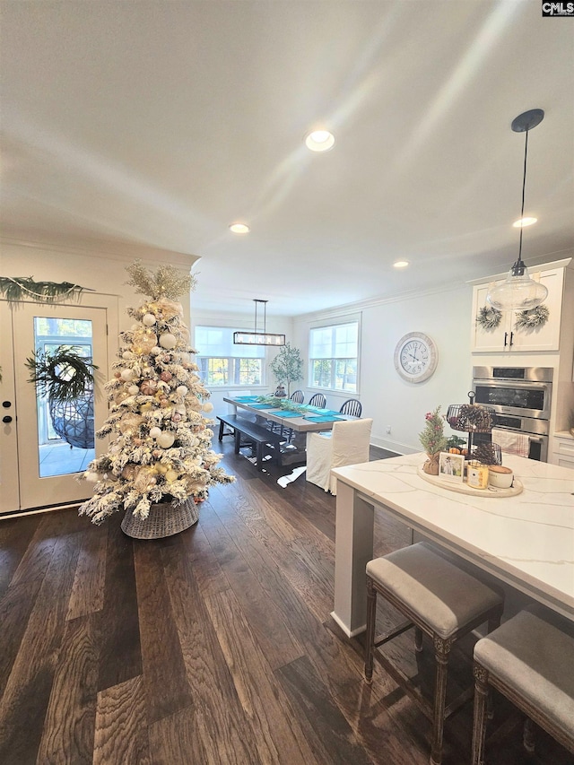 235 Clayborn Dr, Lexington, SC 29072 - dining room with dark hardwood / wood-style flooring