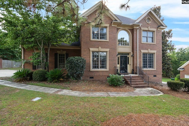 view of front of house featuring a front yard