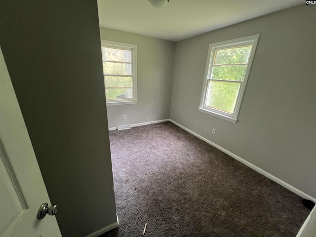 view of carpeted empty room