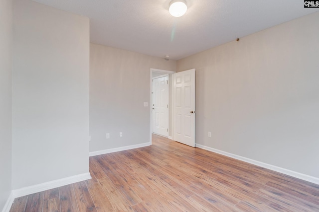 empty room featuring light hardwood / wood-style floors