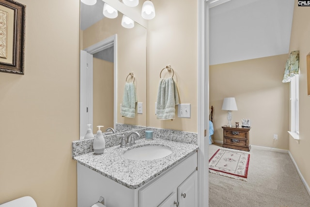 bathroom with vanity