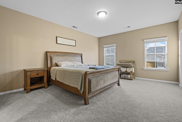 bedroom featuring carpet flooring