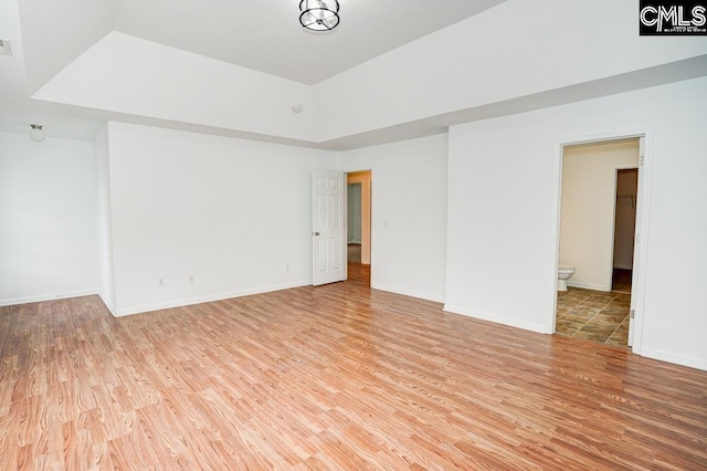 empty room featuring light hardwood / wood-style flooring