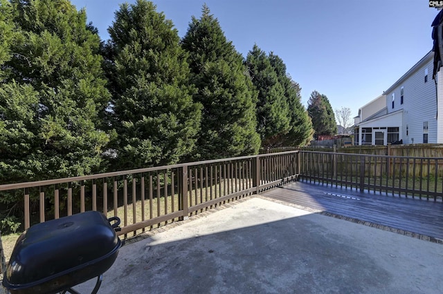 view of patio with grilling area