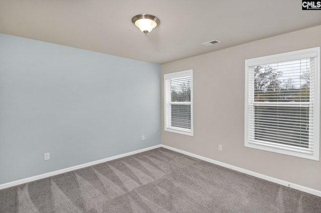 view of carpeted empty room