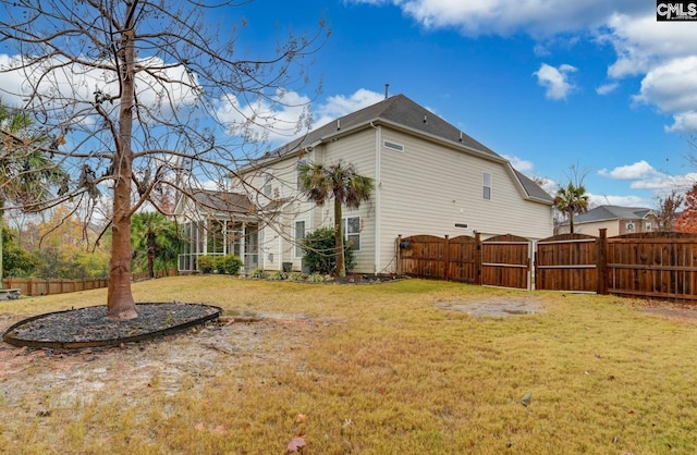 exterior space featuring a yard