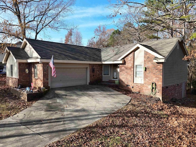 ranch-style house with a garage