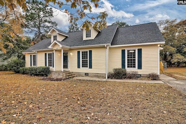 view of cape cod home