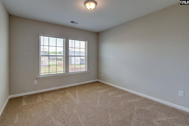 view of carpeted empty room