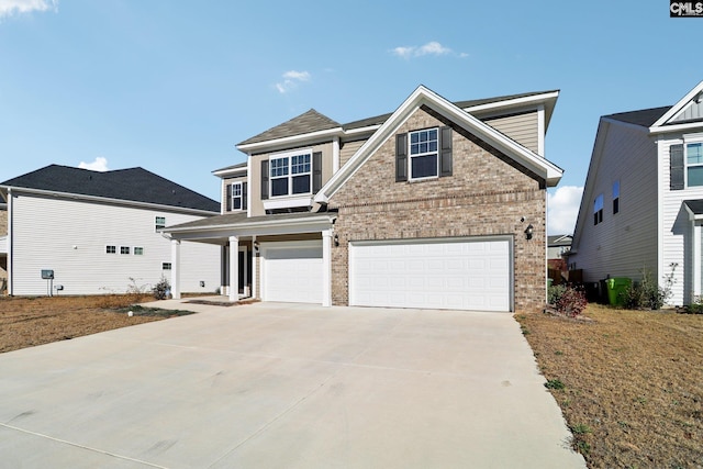 view of front of house featuring a garage